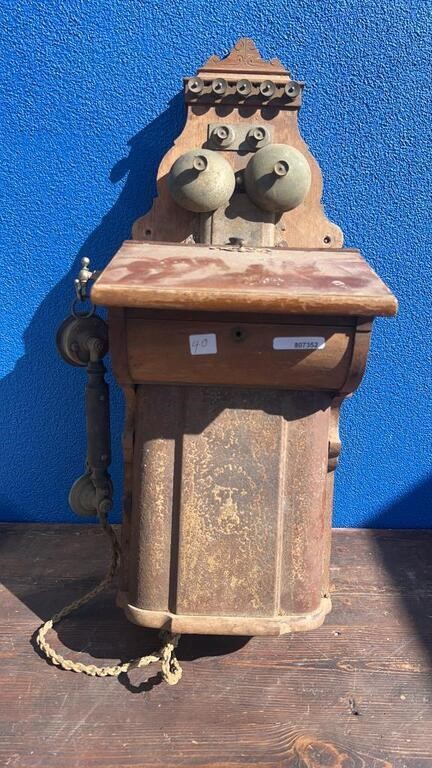 ANTIQUE WALL PHONE