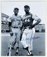 Hank Aaron & Willie Mays Signed Photograph