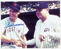Ted Williams Signed Baseball Photograph