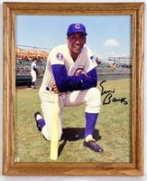 Ernie Banks Signed Chicago Cubs Photograph