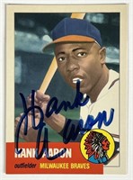 Hank Aaron Signed 1991 Topps Archives #317 Card