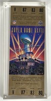 1993 Super Bowl XXVII Commemorative Ticket Stub