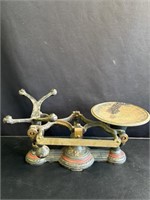 Antique cast iron balance scale