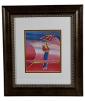 Peter Max- "Umbrella Man" Fine Art Lithograph