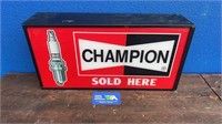 NEW CHAMPION SPARK PLUG LIGHT BOX NO LEED