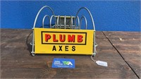 PLUMB AXE EMBOSSED RACK DISPLAY WITH 6 AXES