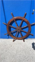 TIMBER AND CAST CENTRE SHIPS WHEEL 113CM