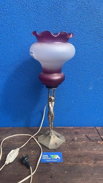 CHROME DIANA LAMP WITH MODERN SHADE