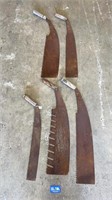 5X ANTIQUE JAPANESE LOG SAWS