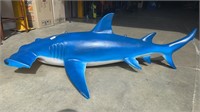 FIBREGLASS HANGING HAMMERHEAD SHARK