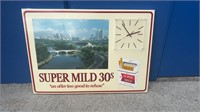 MILKBAR SUPER MILD 30'S CIGARETTE CLOCK SIGN