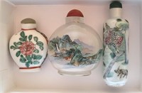 Trio of Chinese snuff bottles