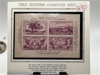 SOUVENIR EXHIBITION SHEET 1936