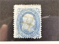 #63A RARE COLOR SIGNED ON REVERSE W LT CANCEL