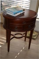 Oval Wooden Side Table