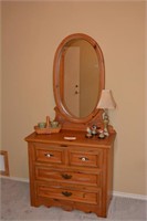 Dresser with Mirror & all Contents