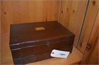 Wooden Jewelry Box, including Costume Jewelry