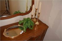 Candle Sticks and Small Mirror
