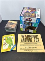 VTG 80'S 90'S COUNTRY MUSIC, PUZZLES, WARNING CARD