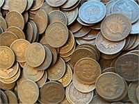 (10) Indian Head Cents - Random Dates