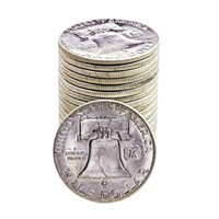 (20) Franklin Half Dollars -