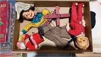 Vintage Santa Claus, Doll and Marionette