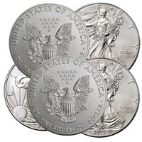 (5) US Silver Eagles Random Dates