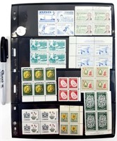 1950-1960, Collection de timbres du Canada neufs
