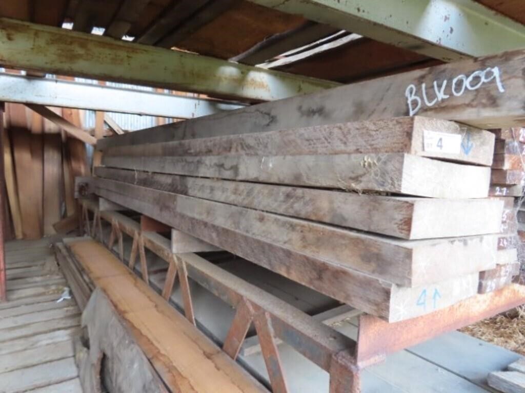5 Milled Blackwood Slabs 2500-2800 x 260-300x65mm