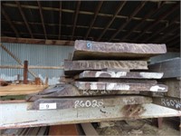 6 Red Gum Slabs up to 4300x320-850x26-55mm