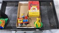 Vintage Cootie Game, Tigrett Toy and Melody Train