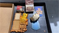 Vintage Cereal Box, Owl Organizer, Receipt Paper