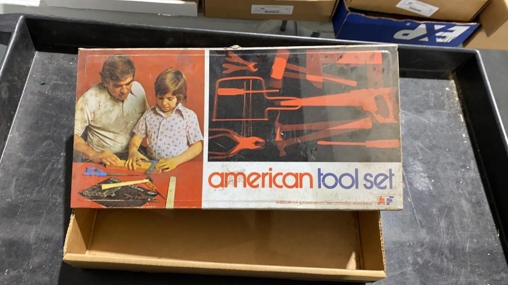 Vintage American Tool Box Set, Incomplete