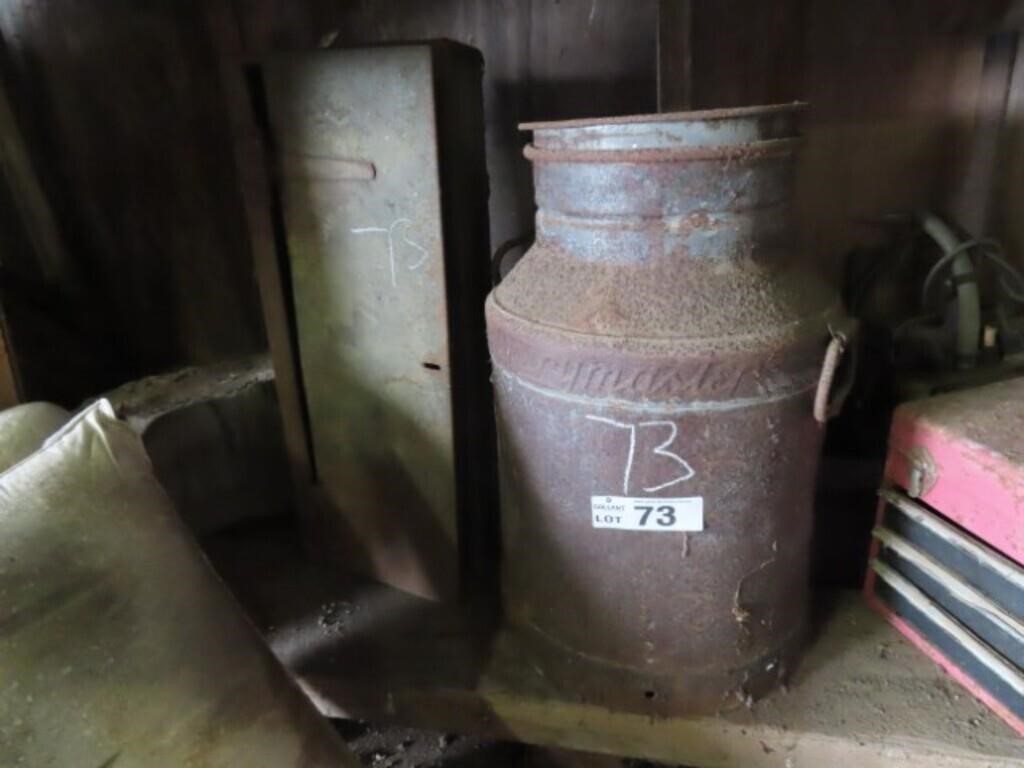 Vintage Dairy Master Milk Urn & Tool Box