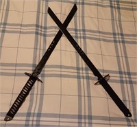 28" Dual Snake Eye Tactical Ninja Swords/Machete