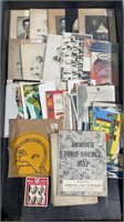 Lot of Vintage Pictures drapery hooks, maps etc