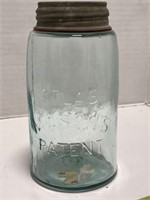 Atlas Mason’s Patent Glass Canning Jar with
