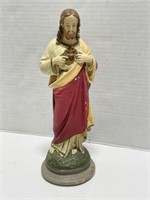 Chalkware Jesus Statue, 12 "