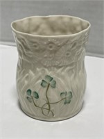 Small Belleek Clover Vase