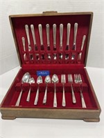 1940 Milady Community Flatware in refinished case