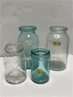 Antique Glass Jars (4)