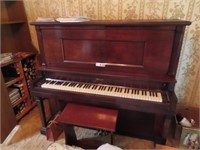 Morel Pianola & Qty of Music & Cabinet