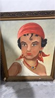 Vintage Woman with Bandana Picture