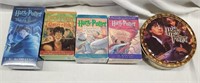 HARRY POTTER AUDIO BOOKS AND COLLECTORS TIN