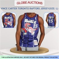 VINCE CARTER TORONTO RAPTORS JERSEY(SIZE: L)