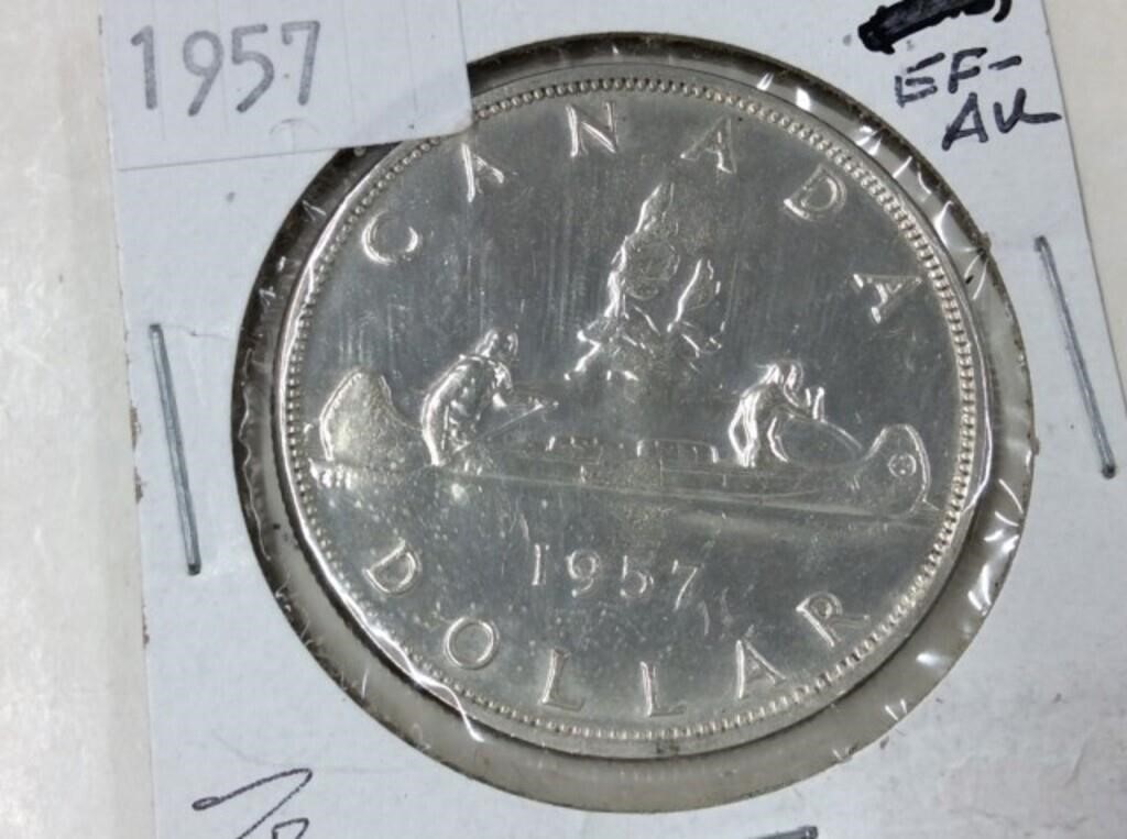 1957 Canadian Silver Dollar
