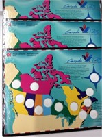 CANADA (x3) 1992 coin boards UNUSED
