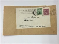 CANADA – WW II OHMS Postal Envelope