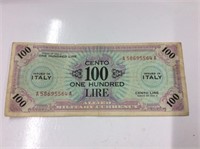 Ww2 Italy 100 Lira Military