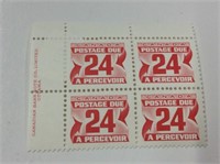 Box (4) 24 Cent Stamps Postage Due